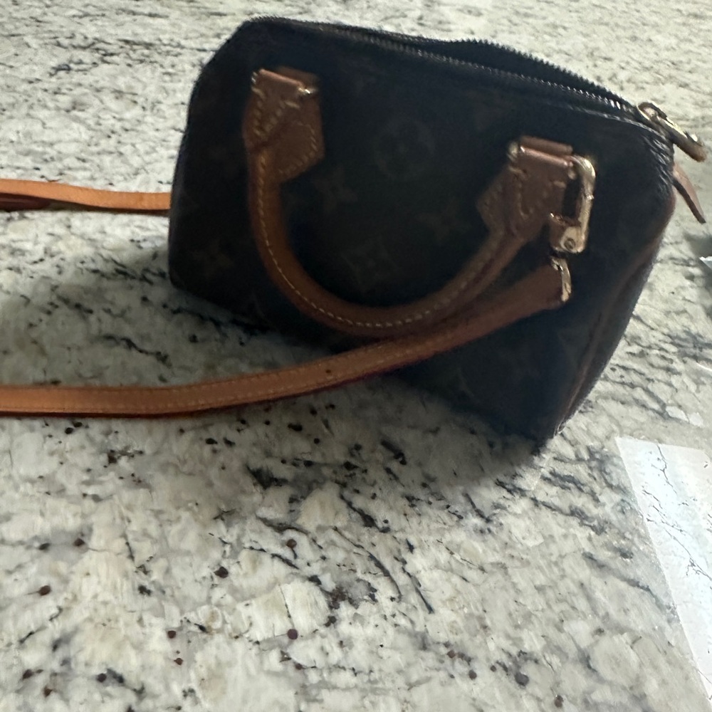 Louis Vuitton Brown Mini Bag with Structured Design
